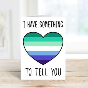 Coming Out Gay Gay LGBTQ+-wenskaart van 5 x 7 inch | LGBTQ-wenskaart | Coming-out LGBTQ