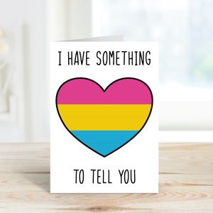 Coming Out Pansexual LGBTQ+ wenskaart van 5 x 7 inch | LGBTQ-wenskaart | Coming-out LGBTQ