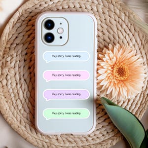 Hey, Tut mir leid, ich war beim Lesen Text Message Bubble Sticker