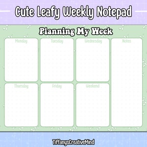 Weekly Planner Notepad | Gingiber #GB-NP2112