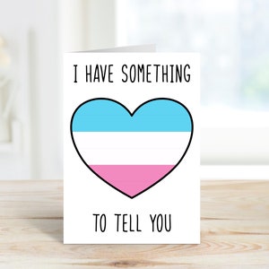 Coming Out Transgender LGBTQ+ 5 x 7 cali Karta okolicznościowa | Karta okolicznościowa LGBTQ | Coming Out LGBTQ