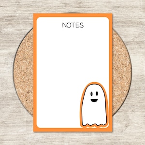 4x6 Geist Notizblock | Süßer Notizblock | Niedliches Briefpapier | Süßer Notizblock | Halloween Notizblock | 30 Seiten