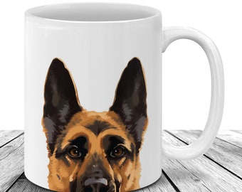 German Shepherd Mug Etsy