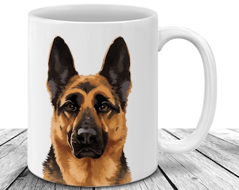German Shepherd Mug Etsy