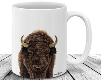 Bison Coffee Mug Etsy