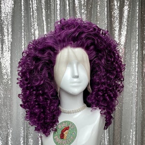 80’s Inspired Lace Front Wig in Style “Ginger” - Made to Order - Big Curly 1980s Style Voluminous Hair Band Rock Star Afro Curls