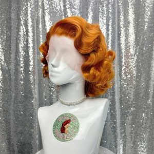 Custom Roller Set Lace Front Wig in style &quot;Flapper&quot; - Wavy 1920&#39;s Old Hollywood Inspired Hair