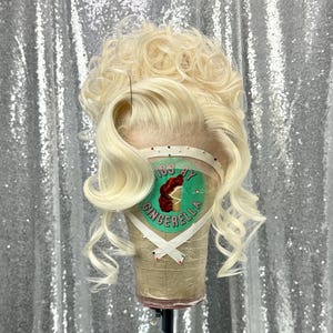 Movie Inspired Lace Front Wig in Style “Bride” - Made to Order -  Wavy Textured French Twist Updo