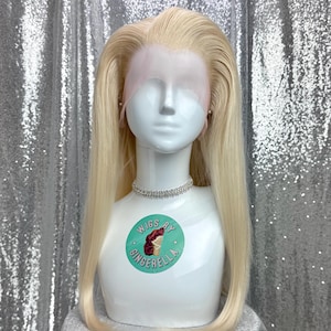 Custom Perma-Tease Lace Front Wig in Style &quot;Bone&quot; - Voluminous Straight Hair