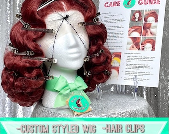 1950's Inspired Lace Front Wig in Style “starlet” Made to Order
