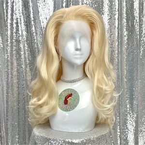 Custom Perma-Tease Lace Front Wig - Voluminous Curly Wavy Hair