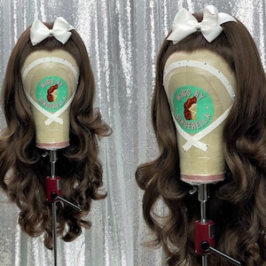60’s Inspired Lace Front Wig in Style “Doll&quot; - Made to Order - 1960s Mod Pony Tail Ariana Pop Star