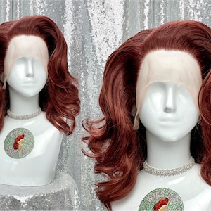 Custom Perma-Tease Lace Front Wig - Voluminous Curly Wavy Hair