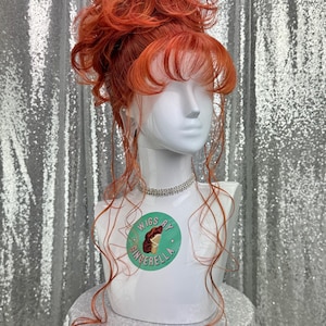 Parrucca Medievale Donna Con Crocchia E Treccia - Stile Tradizionale Per Carnevale E Halloween | Castano - Foto 9