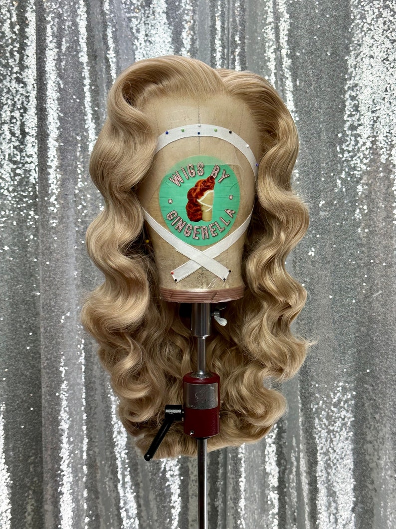 Custom Roller Set Lace Front Wig W/ Bangs Made to Order Etsy