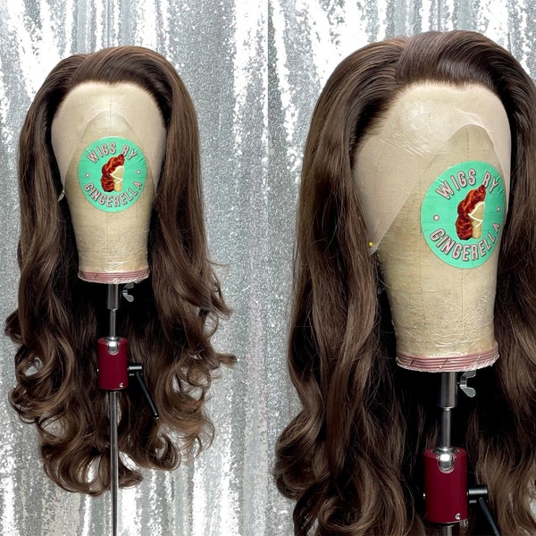 Custom Perma-Tease Lace Front Wig - Voluminous Curly Wavy Hair