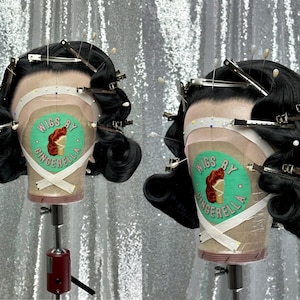 1950’s Inspired Lace Front Wig in Style &quot;Wifey&quot; - Made to Order -  Old Hollywood Glamour Burlesque 1950s House Wife Style Pin Up Hair Wavy