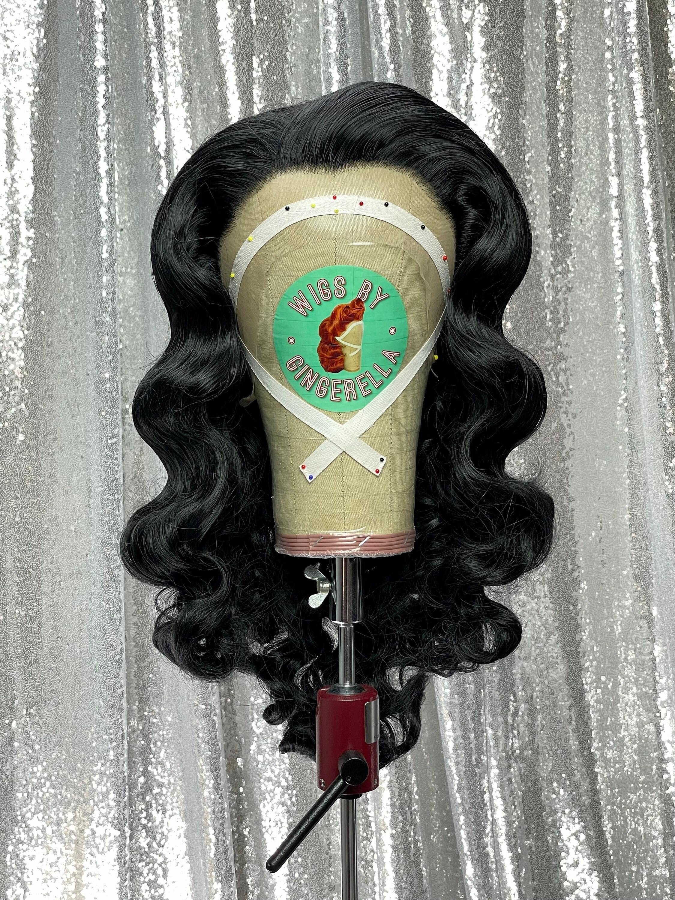 Custom Roller Set Lace Front Wig Made to Order Curly Wavy Etsy
