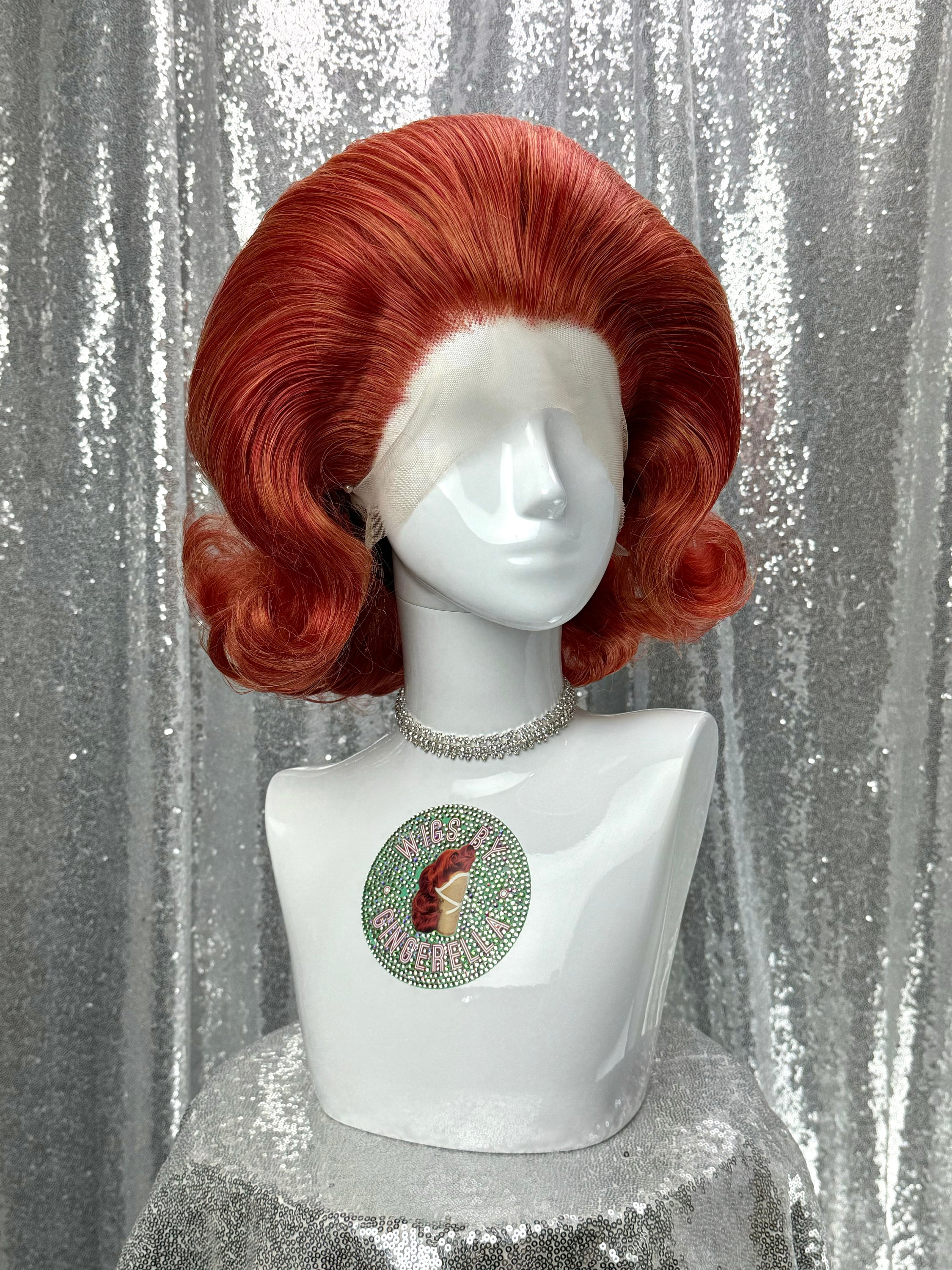 Custom Made Red Top lace wig RED LIGHTING Custom Colored Lace Front Wig (13x2 lace front  main image 2