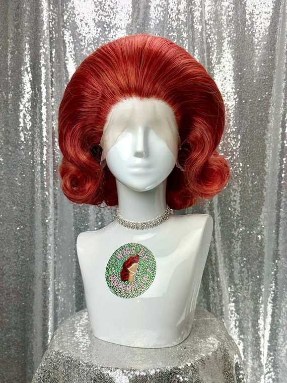 Vintage 1960’s Wig MADE TO ORDER 1960s Updo Wig, Vintage Wig, Drag Queen Wig  main image 4