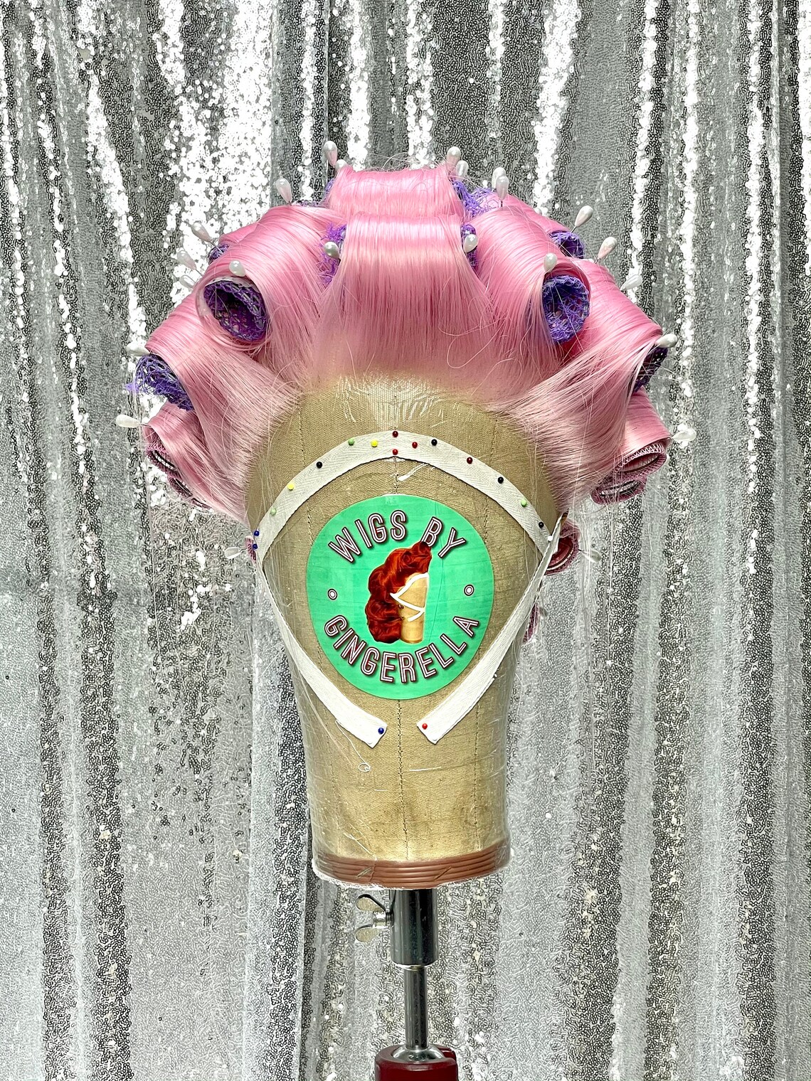 Custom Roller Set Lace Front Wig Voluminous Curly Wavy Hair Etsy UK