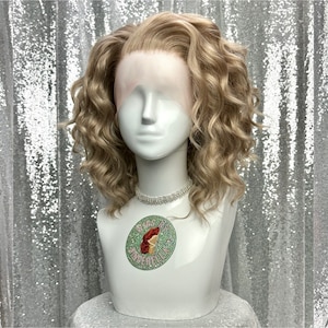 Custom Perma-Tease Lace Front Wig - Voluminous Curly Wavy Hair