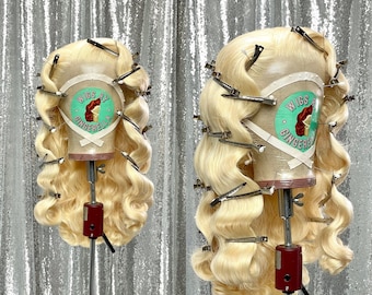 1950’s Inspired Lace Front Wig in Style "Fame" - Made to Order - Old Hollywood Glamour 1950s House Wife Style Pin Up Hair Wavy Hair