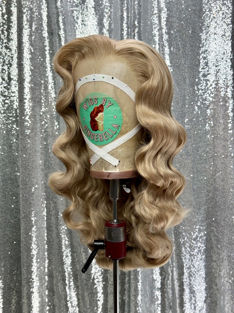 Custom Roller Set Lace Front Wig W/ Bangs Made to Order Etsy