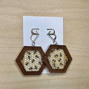 Honeycomb earrings