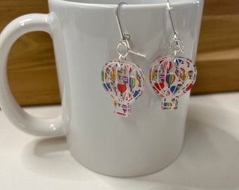 Boucles d'oreilles montgolfière