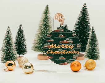 Merry Christmas round Ornament