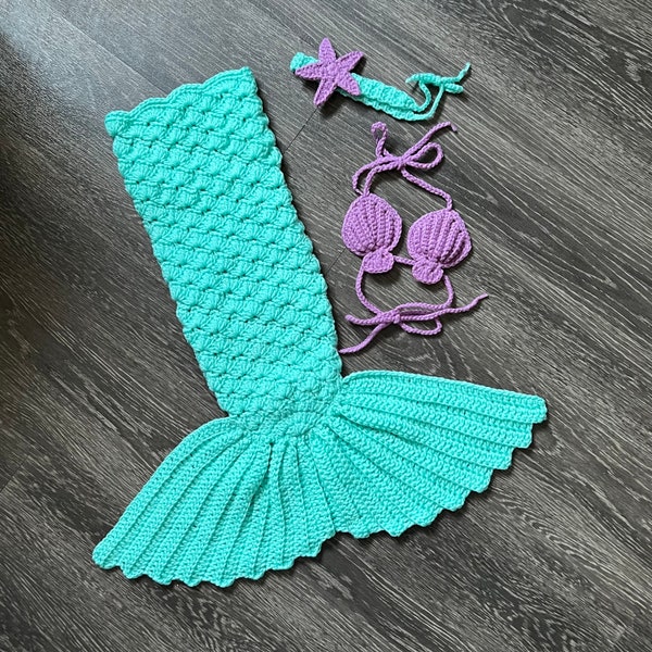 Crochet Mermaid Tail Etsy 