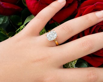 Oval Cut Diamond Engagement Ring Solitaire Ring IGI Certified 14k Solid Yellow Gold Bridal Ring Four Prong Set Wedding Ring 5.00ct G-VS2