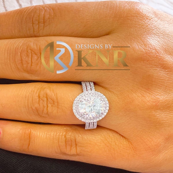 1.70ct Round Moissanite Solitaire Engagement Ring In 10K Solid White Gold