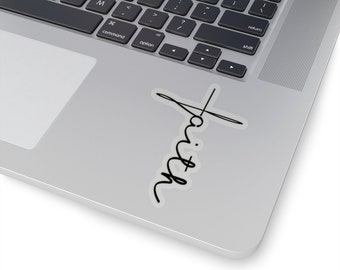 Pegatina de cruz de fe: Calcomanía para agenda cristiana (paquete de 5)