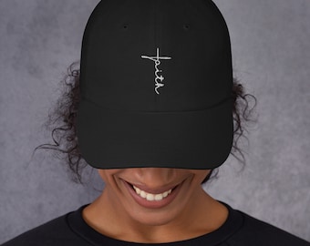 Christian Unisex Twill Hat with saying &quot;Faith&quot; | Faith Collection