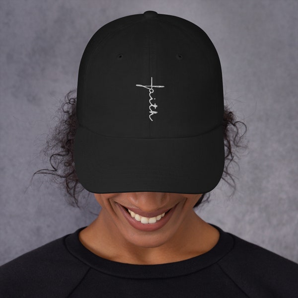 Christian Unisex Twill Hat with saying "Faith" | Faith Collection