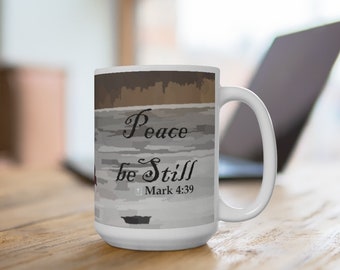 Christian Coffee Mug: Outdoors Bible Quote Ceramic Mug