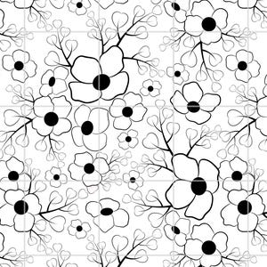 Foil Insert for Resin – Apple Blossom Floral Sheet