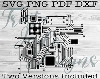 Platine SVG | dxf, png, pdf | Komplette Datei für den persönlichen und kommerziellen Gebrauch, Schneidedatei für Vinyl, Druck