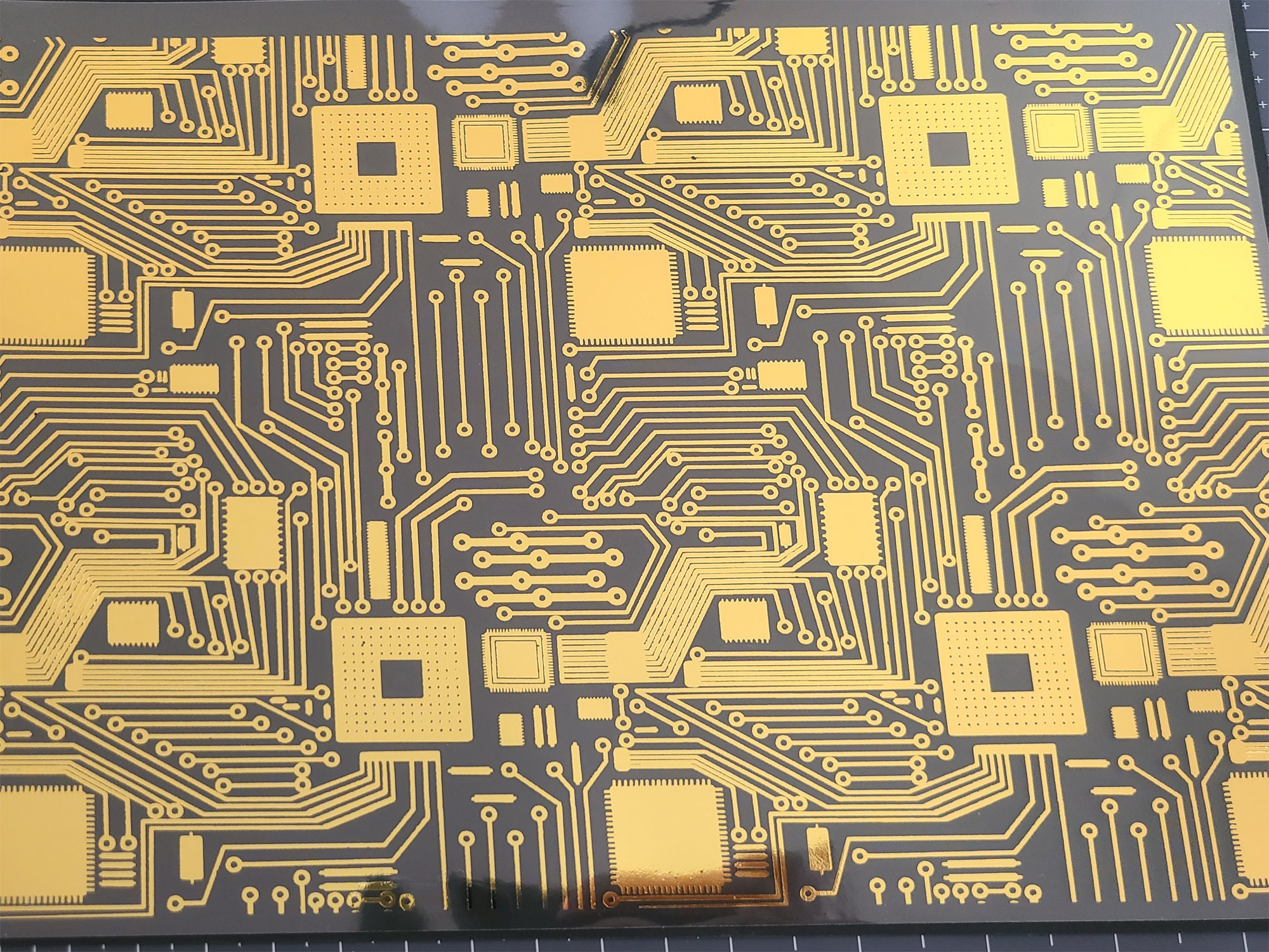 Circuit Board 1 | Foil Transparency Full Sheet | Resin Insert | Inclusion for Resin and Crafting Industrial Computer Chip