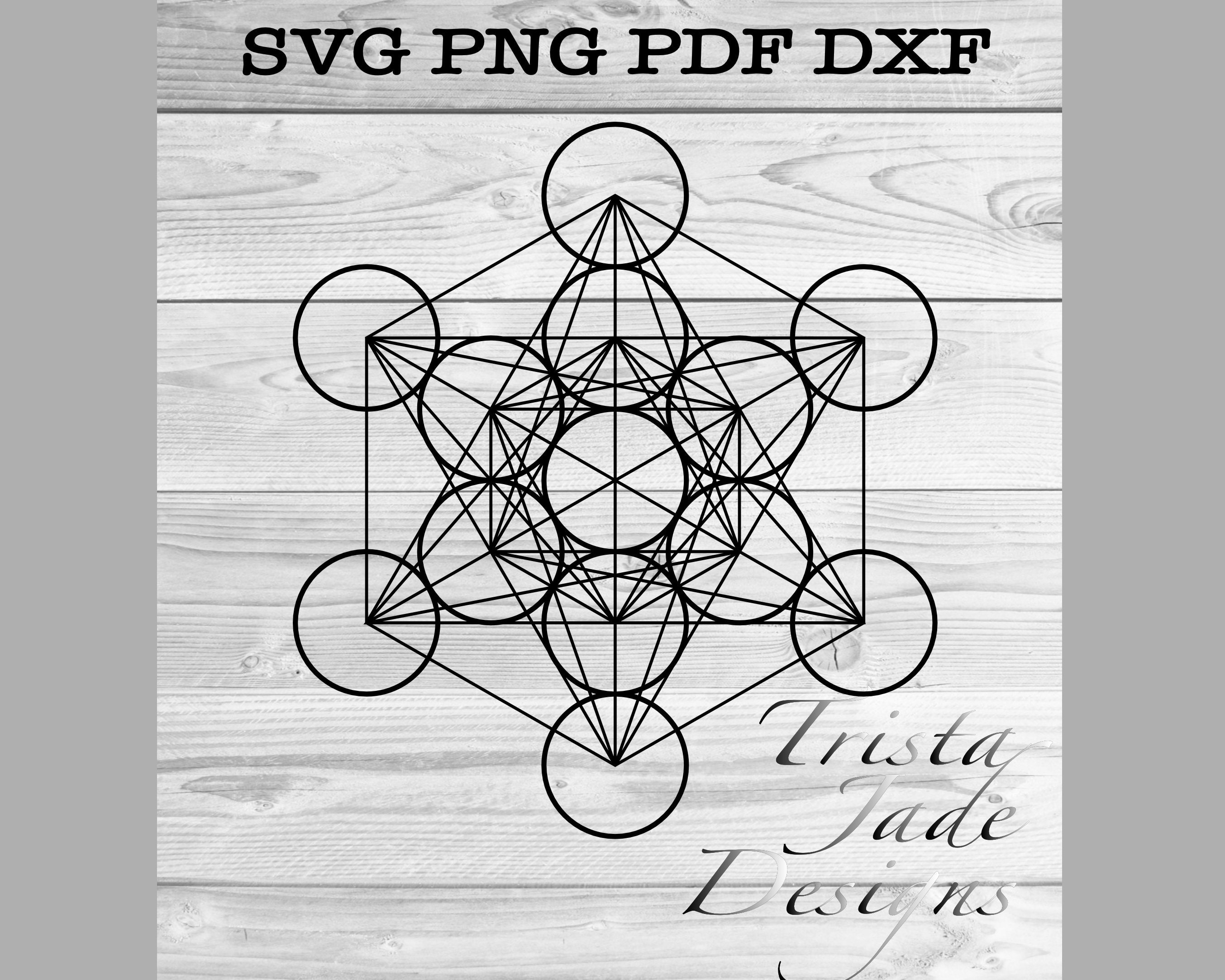 Metatron's Cube SVG Sacred Geometry Digital File for - Etsy