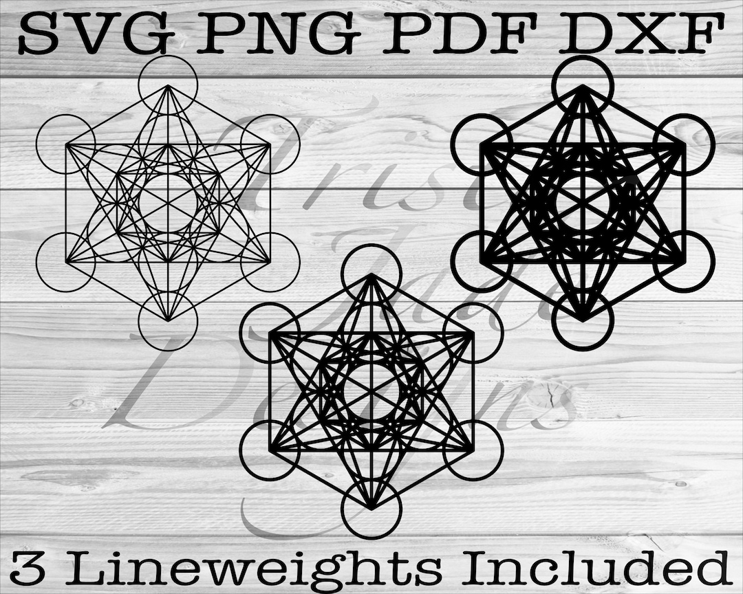 Metatron's Cube, Sacred Geometry Digital File for Personal and ...