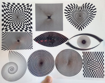 Foil Transparency Sheet: Optical Illusion Resin Inclusions