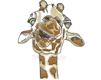 Giraffe Embroidery Designs, Quick Stitch Giraffe Machine Embroidery Designs,Animal Embroidery Design-Instant Download