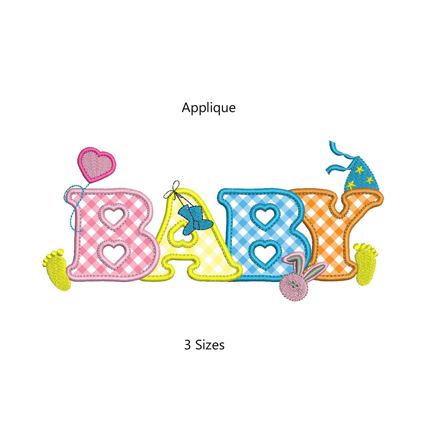 Baby Applique Embroidery Design Newborn Machine Embroidery Etsy