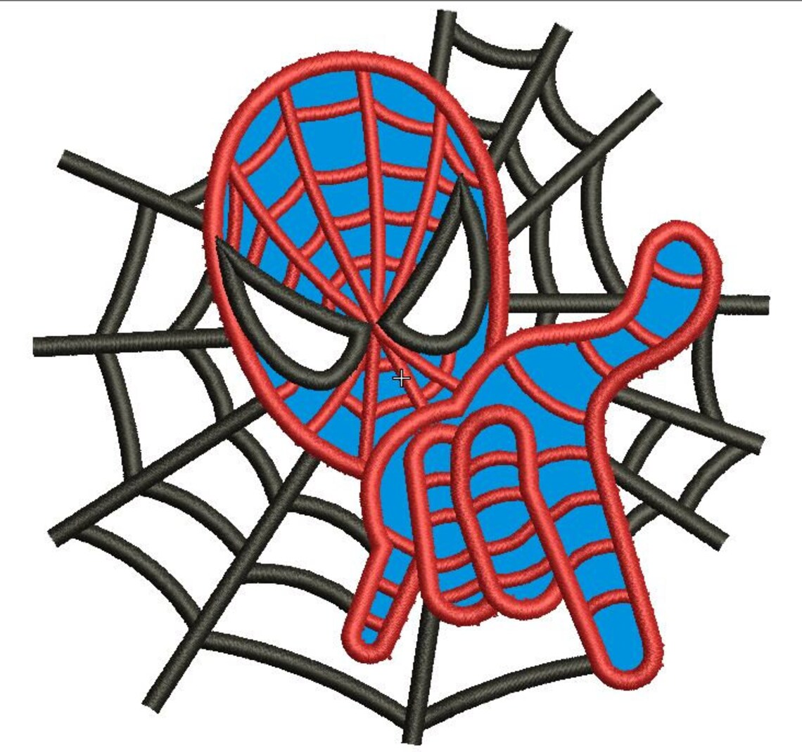 Spiderman Applique Embroidery Design Superhero Embroidery Etsy