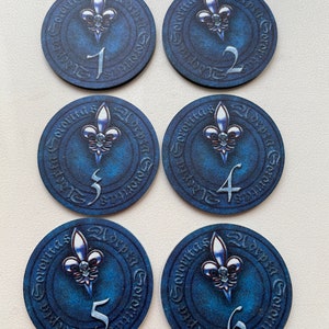 Adepta Sororitas objective markers. 40 mm. Top quality plexiglass. 6 pcs.