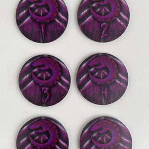 Tyranids objective markers. 40 mm. Top quality plexiglass. 6 pcs.