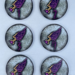 Emperors Children objective markers. 40 mm. Top quality plexiglass. 6 pcs.
